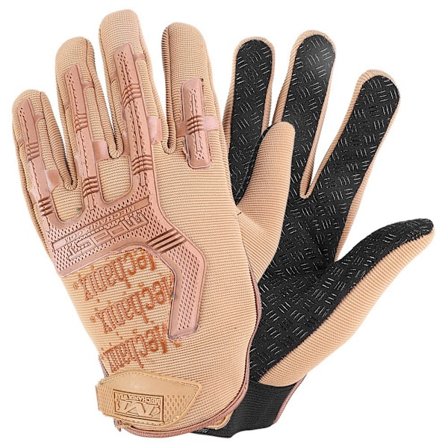 Hærfærdstaktiske Handsker Mænd Fuldfinger Camouflage Paintball Militærhandsker Sandfarve XL