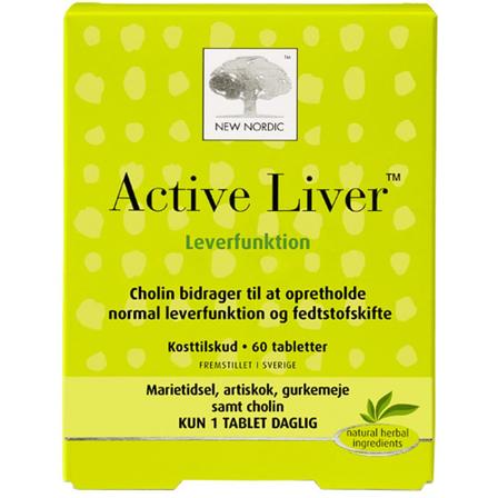 New Nordic Active Liver 60 tabl., Helse & Madvarer, Shop Efter Behov, Fordøjelse