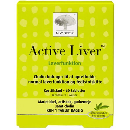 New Nordic Active Liver 60 tabl., Helse & Madvarer, Kosttilskud, Fordøjelse & Fibre