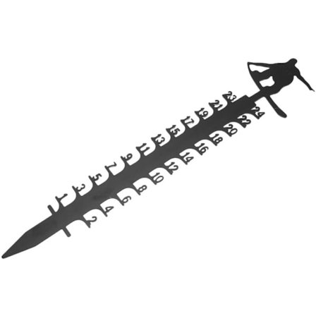 1 stk snøteller 24 skalaer utendørs snøscooter snømåler linjal hage hage juledekorasjon ski 2