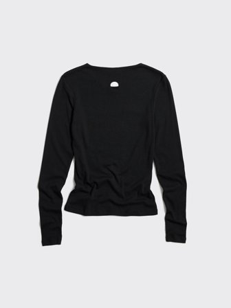 Holzweiler - Fitted Rib Longsleeve - Black - Womens - Small