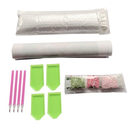 4 Farge Resin Rhinestone Maleri Kit Miljøvennlig Vakkert Tegneverktøysett