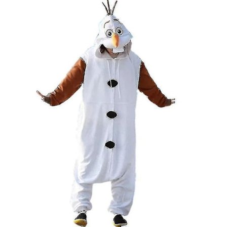 Olaf-muotoinen Onesie-Pyjama Miehille ja Naisille, Uniseksi Puvustus