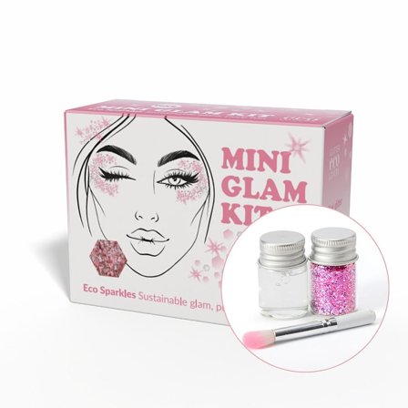 Glitter Eco Lovers Mini Glam Kit Pink, Skincare, Øjne, Øjenskygge