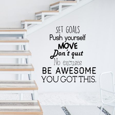 Inspiroivat seinätarrat englanniksi luova seinätarra