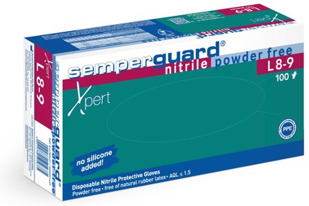 Semperguard Xpert L8-9 Engangshandske ekstra tyk S, 100 stk, Tøj