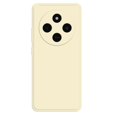 Xiaomi Redmi 14C 5G fleksibelt etui med lige kantbeskyttelse Telefoncover - Beige