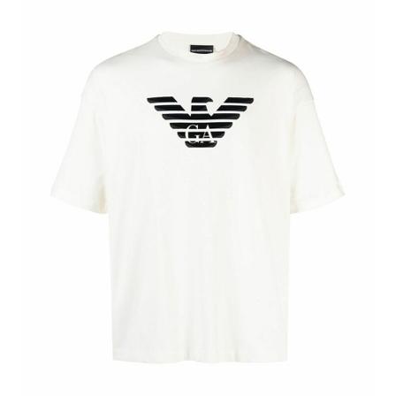 Emporio Armani, T-Shirts Wit, Heren, Maat:S