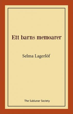 Ett barns memoarer - Bok av Selma Lagerlöf - Häfte