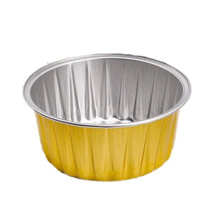 Alumiinifoliovuoat, 50 kpl Uudelleenkäytettävät alumiinifoliopannut Ramekinssit Muffinsivuoat Mini vanukasvuoat syntymäpäiväksi jouluksi (130 ml)