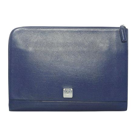 MCM Pre-owned, Clutches Blauw, Dames, Maat:ONE Size