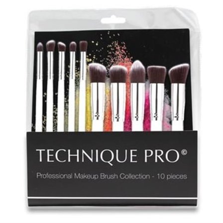 Technique Pro Silver Edition Makeup Brushes - 10 stk.