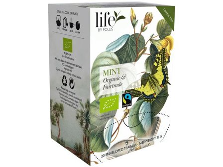 life BY FOLLIS Te Mint 20/fp - Lyreco - Kök och servering - Kaffe och te - Te