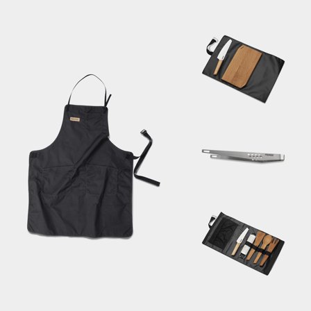 Paquete de parrilla Primus CampFire, con pinzas, cuchillos de chef, tabla de cortar, delantal de parrilla y set de cocina