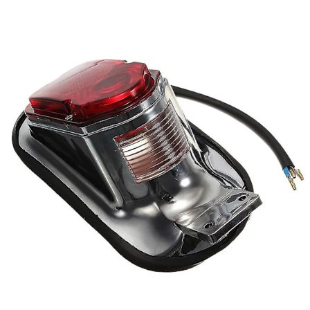 Universal Motorcykel Baglygte Pære Monteringsplade Blinklys Baglygte Bremsestoplampe Til Choppere