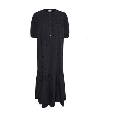 Kaffe Claire dress , Zwart , Dames , Maat: XL Maxi jurken