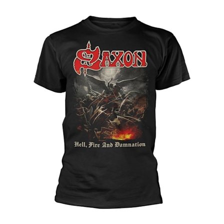 Saxon Unisex Vuxen Hell Fire And Damnation T-Shirt L Svart