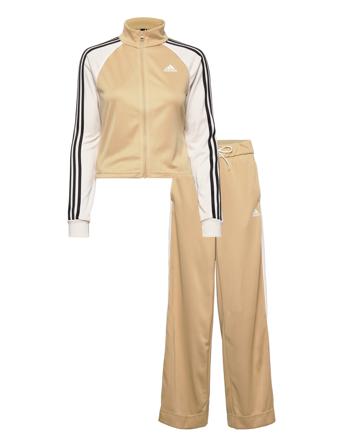 Teamsport Tracksuit Sweat-shirts & Hoodies Tracksuits - SETS Beige Adidas Performance