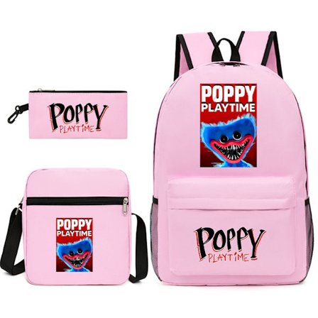 Poppy Play Time High School Ryggsäck Rosa F4