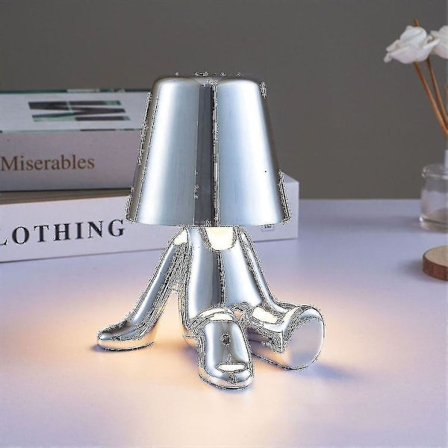 Sengside Touch Bordlampe, Guld Thinker Lampe Skrivebordslampe Trådløs Genopladelig Bærbar Dekorativ Natbordslampe Med Usb-opladning