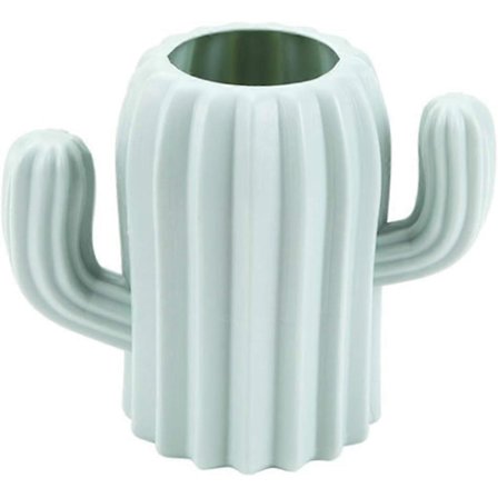Penholder Plast Sød Kaktus Penholder Multifunktionel Penholder til Hjemmekontor Arbejde Skole Klasseværelse Værksted (Grøn)