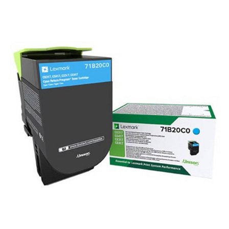 LEXMARK Toner 71B20C0 Cyan - Lyreco - Toner och bläck - Tonerkassetter - Toner Lexmark