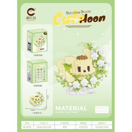 Söta minimodeller för hund, katt, panda och tvättbjörn - perfekta barnpresenter till jul och födelsedagar