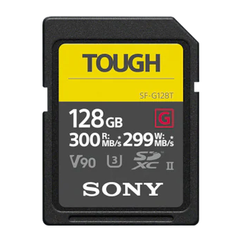 Sony Pro Tough 128GB SD-kort UHS-II, 300MB/s lesehastighet, 299MB/s skrivehastighet