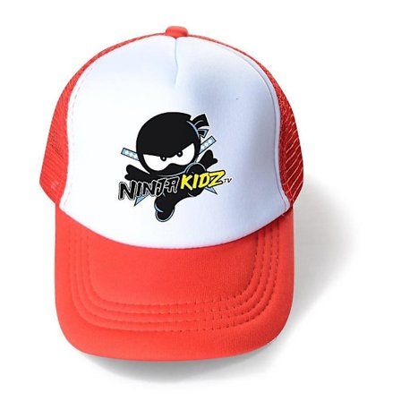 Barnecaps for gutter og jenter Ninja Kidz Tv Mesh Baseball Cap Sommer Justerbar Snapback Pustende Solhatt Gaver (FMY)
