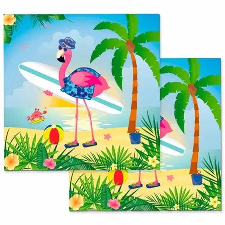 Flamingo Servietter 33 x 33 cm 20-pak