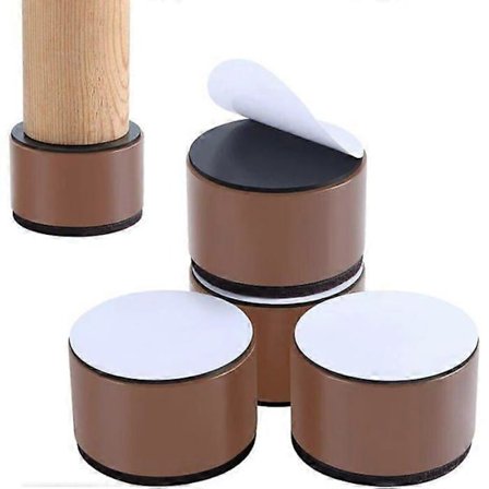 Sengeforhøyere Møbelforhøyere Legger Til 5 cm Høyde, Solid Stål Støtter 4500 kg, Bordforhøyer