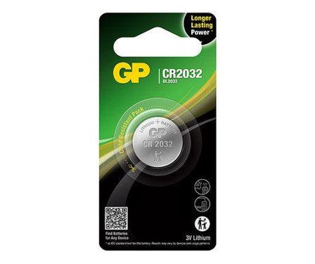 GP CR2032 Lithium, 3V