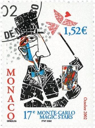 Monaco - Trylleshow 2002 - Stemplet frimærke