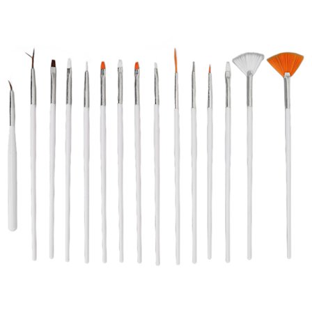15 stk. Neglegel Pensler Sæt Professionelt Neglekunst Design Værktøjer Maling Pensler til Hjem Salon
