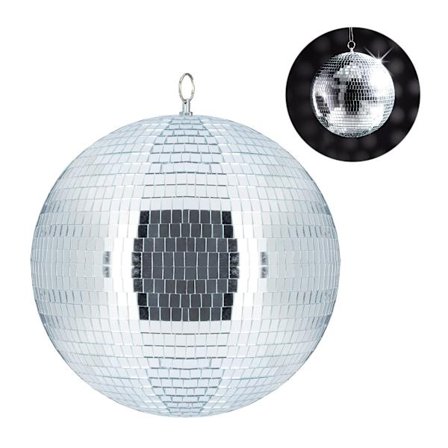 30 cm diskolampe diskokugle spejlkugle