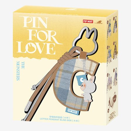 POP MART Labubu THE MONSTERS – Pin for Love Letter Pendant Blind Box A–M
