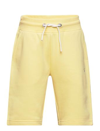 The Original Sweat Shorts Shorts Sweat Shorts Gul GANT*Betinget Tilbud