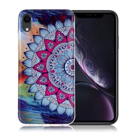 iPhone 9 Valoisa Kuviollinen Pehmeä Muovinen Takasuoja Kuori - Mandala Kukka Multicolor