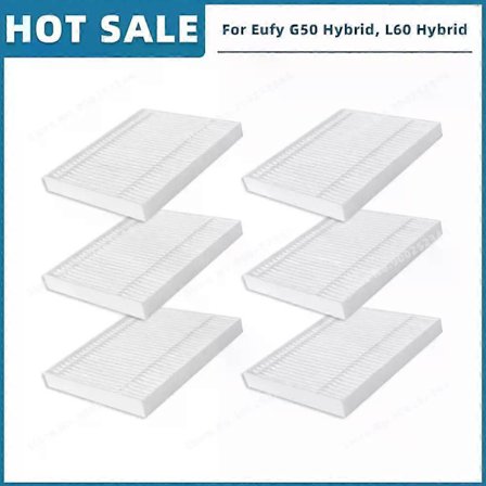 Sopii Eufy G50 Hybrid / L60 Hybrid / L60 Hybrid SES Varaosat Tarvikkeet Pääharja Sivuharja Hepa-suodatin Moppiliina [Db] Set E