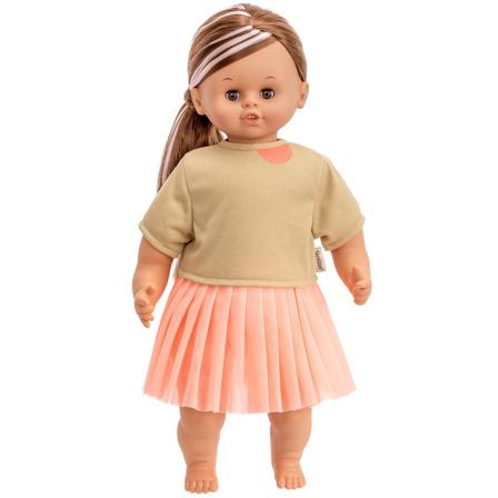 Skrållan - 45 cm Skrållan Brunette Pratande Docka - Beige