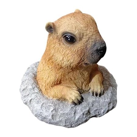 Hage Murmeldyr Statue Søt Hagekunst Skulptur for Gårdssti Hage (FMY)