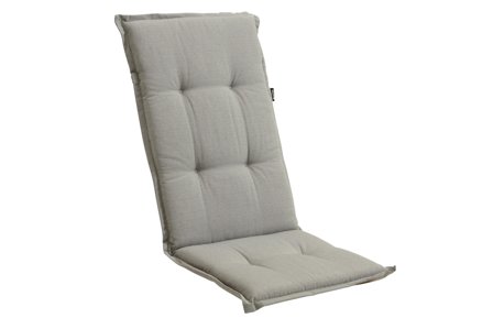 Brafab Naxos Stolsdyna hög rygg Ljusgrå, Utemöbler