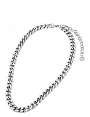 Riviera Reversible Small Necklace White/Silver Accessories Jewellery Necklaces Chain Necklaces Sølv Bud To Rose*Betinget Tilbud