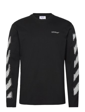 Off-White Pixel Diag Skate L/S Tee - Black - L