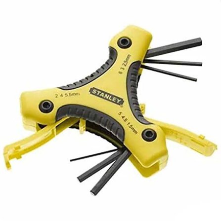 STANLEY 0-95-935 Unbraconøkkelsett 9 deler, 1,5–6 mm, Håndverktøy