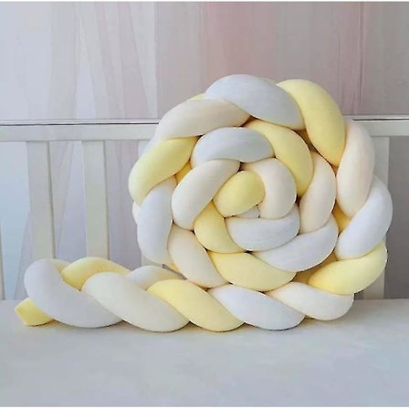 Baby Upholstery Woven Knotted Ball Pillow Twist Braid Baby Bed Sleep Bumper Decoration Bed Surround