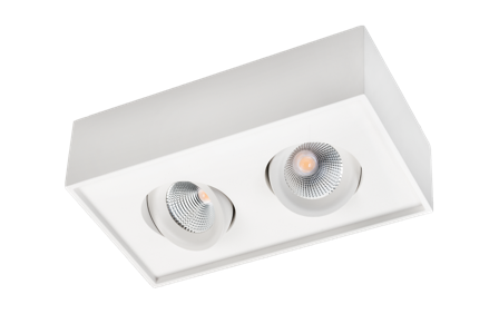 SG Armaturen Cube Lux Downlight 2 x 7 W, 1080 lm, Belysning