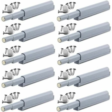 Magnetiske tryklåse med udskubningsfunktion, magnetiske spærrer der åbnes med let tryk (10 stk.)