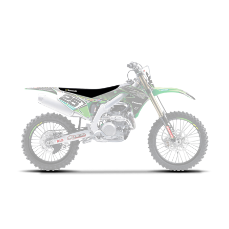 Coprisella Blackbird Pyramide Verde-Nero - Kawasaki KX 250F 2021-2021