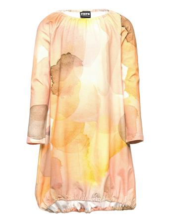 Pouch Dress Dresses & Skirts Dresses Casual Dresses Long-sleeved Casual Dresses Monivärinen/Kuvioitu Papu